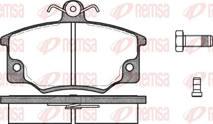 Remsa 0146.44 - Kit de plaquettes de frein, frein à disque cwaw.fr