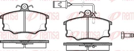 Remsa 0146.52 - Kit de plaquettes de frein, frein à disque cwaw.fr