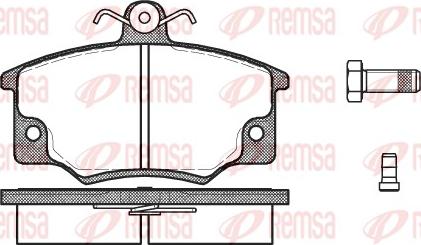 Remsa 0146.04 - Kit de plaquettes de frein, frein à disque cwaw.fr