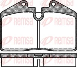 Remsa 0140.10 - Kit de plaquettes de frein, frein à disque cwaw.fr