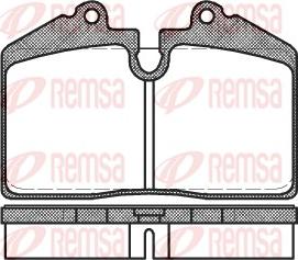 Remsa 0140.20 - Kit de plaquettes de frein, frein à disque cwaw.fr