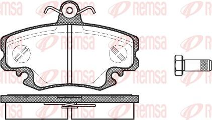 Remsa 0141.10 - Kit de plaquettes de frein, frein à disque cwaw.fr