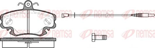 Remsa 0141.30 - Kit de plaquettes de frein, frein à disque cwaw.fr