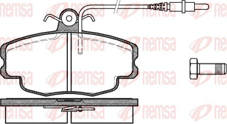 Remsa 0141.24 - Kit de plaquettes de frein, frein à disque cwaw.fr