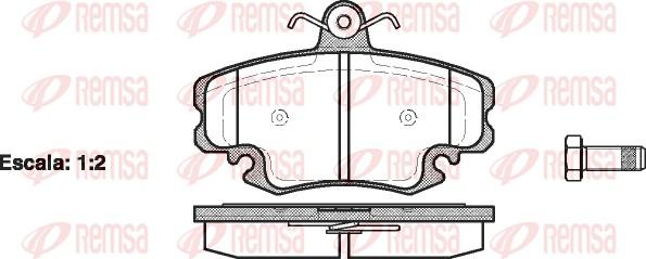 Remsa 0141.20 - Kit de plaquettes de frein, frein à disque cwaw.fr