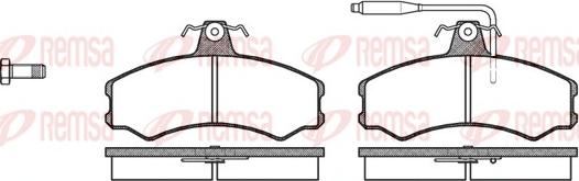 Remsa 0143.02 - Kit de plaquettes de frein, frein à disque cwaw.fr