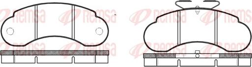 Remsa 0142.00 - Kit de plaquettes de frein, frein à disque cwaw.fr