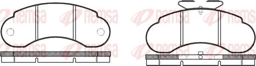 Remsa 0142.10 - Kit de plaquettes de frein, frein à disque cwaw.fr