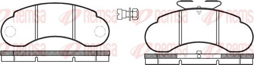 Remsa 0142.20 - Kit de plaquettes de frein, frein à disque cwaw.fr