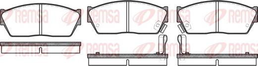 Remsa 0147.02 - Kit de plaquettes de frein, frein à disque cwaw.fr