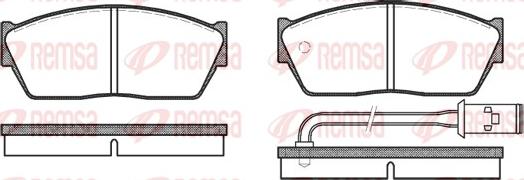 Remsa 0147.11 - Kit de plaquettes de frein, frein à disque cwaw.fr