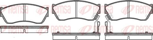 Remsa 0147.22 - Kit de plaquettes de frein, frein à disque cwaw.fr