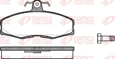 Remsa 0154.00 - Kit de plaquettes de frein, frein à disque cwaw.fr