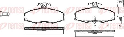 Remsa 0154.02 - Kit de plaquettes de frein, frein à disque cwaw.fr