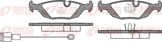 Remsa 0155.02 - Kit de plaquettes de frein, frein à disque cwaw.fr