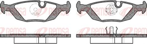 Remsa 0155.10 - Kit de plaquettes de frein, frein à disque cwaw.fr