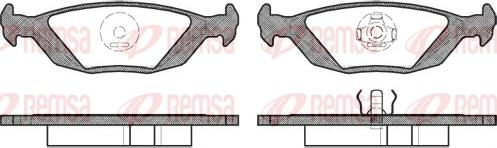 Remsa 0155.20 - Kit de plaquettes de frein, frein à disque cwaw.fr