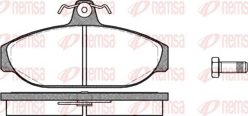 Remsa 0156.00 - Kit de plaquettes de frein, frein à disque cwaw.fr