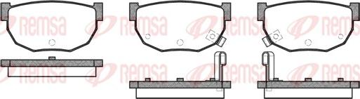 Remsa 0151.02 - Kit de plaquettes de frein, frein à disque cwaw.fr