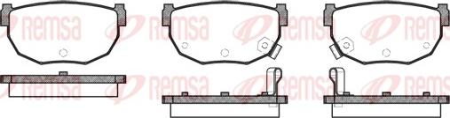 Remsa 0151.12 - Kit de plaquettes de frein, frein à disque cwaw.fr