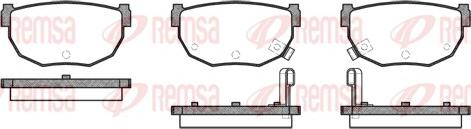 Remsa 0151.22 - Kit de plaquettes de frein, frein à disque cwaw.fr