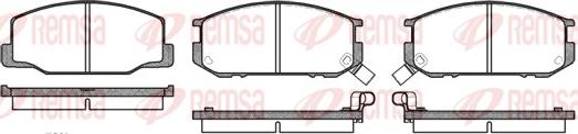 Remsa 0152.02 - Kit de plaquettes de frein, frein à disque cwaw.fr