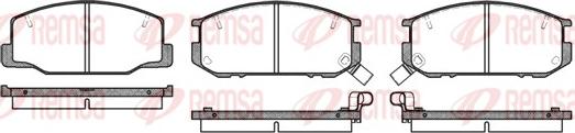 Remsa 0152.12 - Kit de plaquettes de frein, frein à disque cwaw.fr