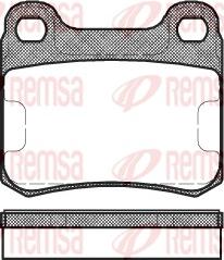 Remsa 0157.00 - Kit de plaquettes de frein, frein à disque cwaw.fr