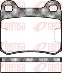 Remsa 0157.10 - Kit de plaquettes de frein, frein à disque cwaw.fr