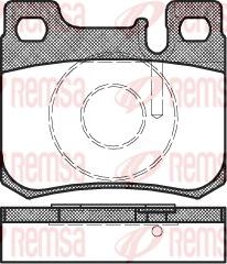 Remsa 0157.20 - Kit de plaquettes de frein, frein à disque cwaw.fr