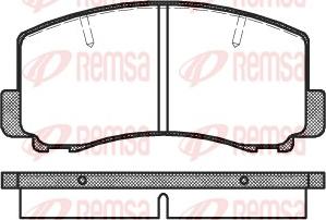 Remsa 0165.00 - Kit de plaquettes de frein, frein à disque cwaw.fr