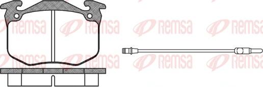 Remsa 0163.02 - Kit de plaquettes de frein, frein à disque cwaw.fr