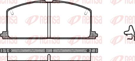 Remsa 0167.04 - Kit de plaquettes de frein, frein à disque cwaw.fr