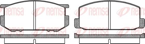 Remsa 0109.00 - Kit de plaquettes de frein, frein à disque cwaw.fr