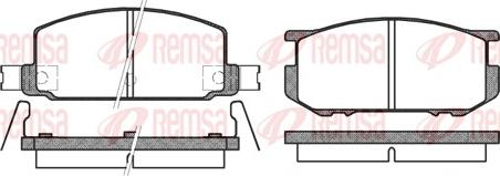 Remsa 0109.22 - Kit de plaquettes de frein, frein à disque cwaw.fr