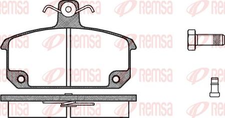 Remsa 0104.02 - Kit de plaquettes de frein, frein à disque cwaw.fr