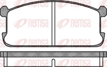 Remsa 0106.00 - Kit de plaquettes de frein, frein à disque cwaw.fr