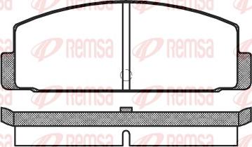 Remsa 0100.00 - Kit de plaquettes de frein, frein à disque cwaw.fr