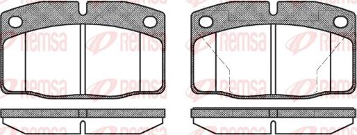 Remsa 0101.40 - Kit de plaquettes de frein, frein à disque cwaw.fr