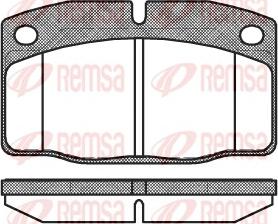 Remsa 0101.20 - Kit de plaquettes de frein, frein à disque cwaw.fr