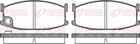 Remsa 0108.10 - Kit de plaquettes de frein, frein à disque cwaw.fr