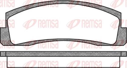 Remsa 0103.00 - Kit de plaquettes de frein, frein à disque cwaw.fr