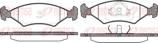 Remsa 0119.15 - Kit de plaquettes de frein, frein à disque cwaw.fr