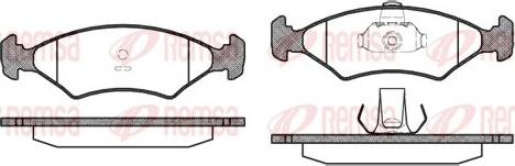 Remsa 0119.10 - Kit de plaquettes de frein, frein à disque cwaw.fr