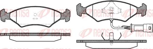 Remsa 0119.32 - Kit de plaquettes de frein, frein à disque cwaw.fr