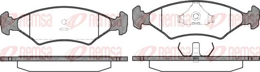 Remsa 0119.20 - Kit de plaquettes de frein, frein à disque cwaw.fr