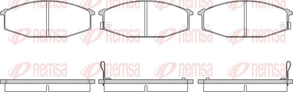 Remsa 0115.02 - Kit de plaquettes de frein, frein à disque cwaw.fr