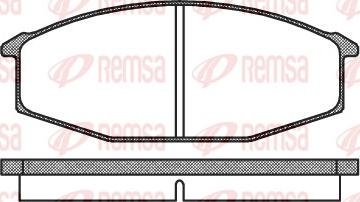 Remsa 0115.20 - Kit de plaquettes de frein, frein à disque cwaw.fr