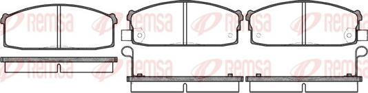 Remsa 0117.02 - Kit de plaquettes de frein, frein à disque cwaw.fr