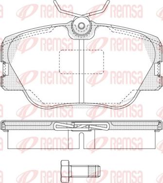 Remsa 0189.00 - Kit de plaquettes de frein, frein à disque cwaw.fr